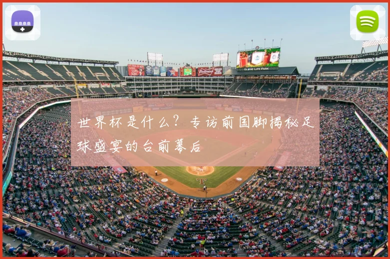 世界杯是什么？专访前国脚揭秘足球盛宴的台前幕后